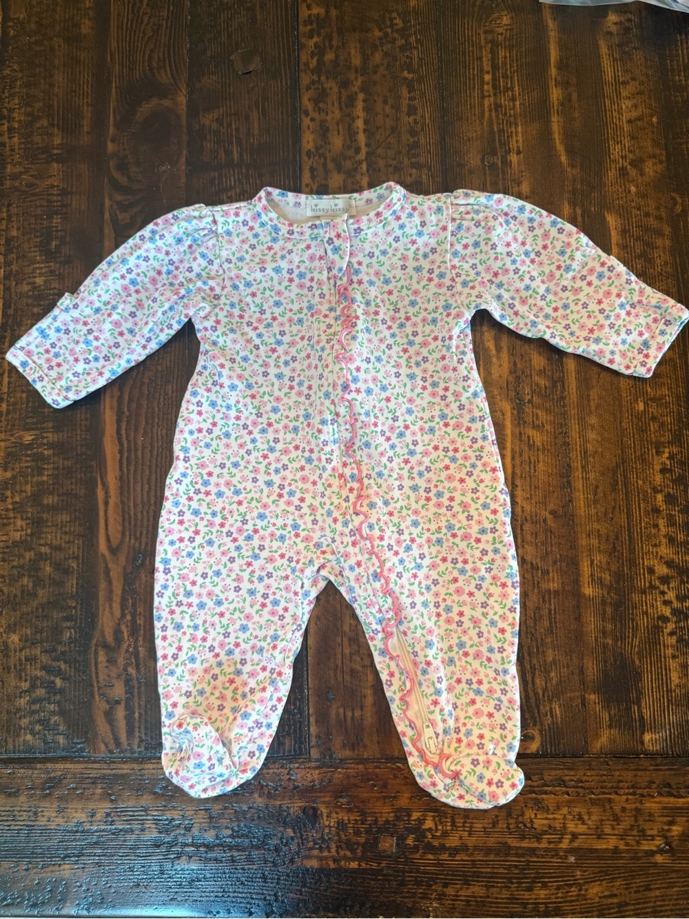 Kissy Kissy Baby Girl Floral Footed One-Piece Romper